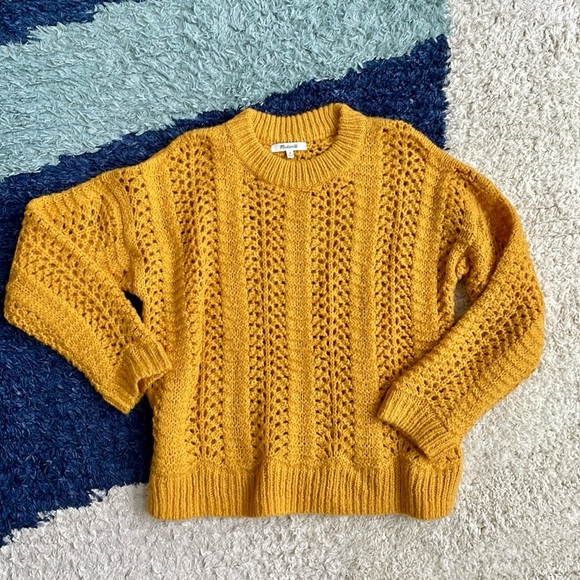 Madewell Windemere Pointelle Pullover Sweater - Picture 4 of 7